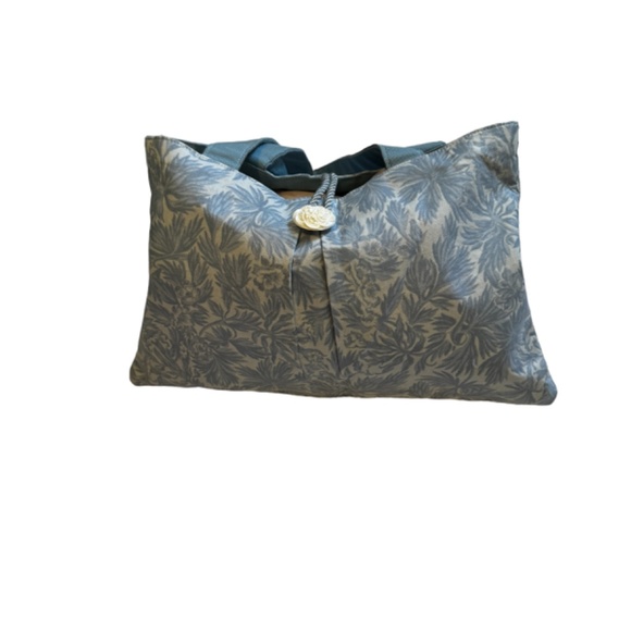 Handmade Floral Leaves Tote Purse Handbag Button Closure NEW - Picture 2 of 7